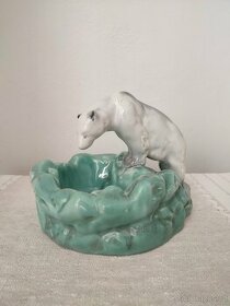 Ditmar Urbach medveď popelník porcelánová soška