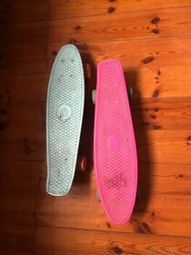 Pennyboard ruzovy a tyrkysovy