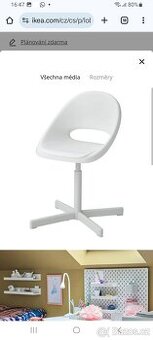 Židle otočná k psacímu stolu Ikea