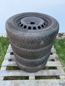Zimni kola 15” 5x112 195/65 15 et47 2x5mm 2x4mm skoda vw