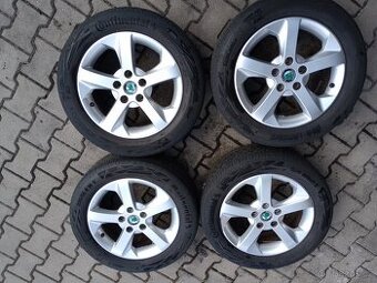 ALU LITÁ KOLA ŠKODA OCTAVIA II,III 16",5x112mm,205/55/16.