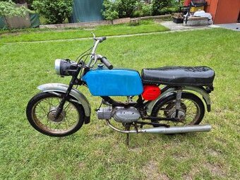 Jawa 23 Mustang bez TP, modrá barva 5.