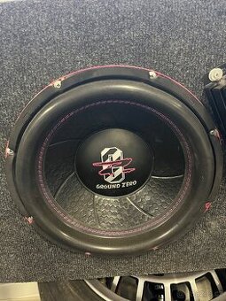 SUBWOOFER GROUND ZERO VČ. ZESILOVAČE CRUNCH - 1