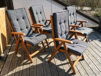 ZAHRADNÍ POLOHOVACÍ KŘESLA GENTLE, TEAK