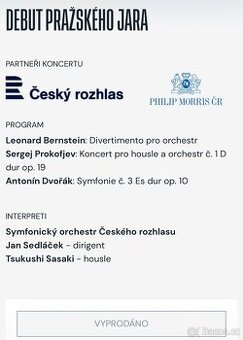 Debut Pražského jara - Obecní dům 28.5. 20:00