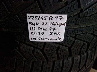 225/45 R17 94V XL 2ks zimní pneu Uniroyal