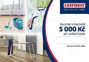 5000 Kč Dárkový poukaz Leifheit do 30.6.2025 5000 Kč