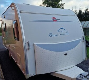 Karavan Bürstner Flipper 495 TK, 6 os., palandy, předstan
