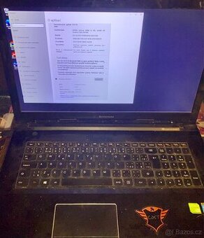 Notebook Lenovo 80FG, i7,17',8gb RAM,grafika 4gb,1TB,WIN10
