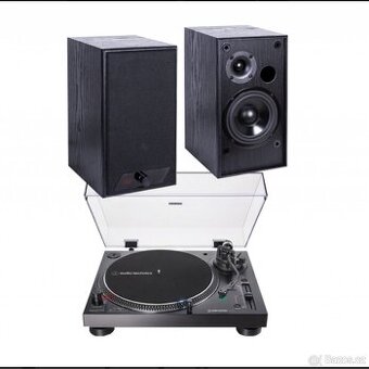 Gramofon Audio-Technica AT-LP120X + Reproduktory AQ M 25