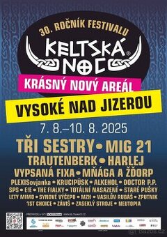 Festival Keltská noc 2025 - 7.8. - 10.8. , 2 vstupenky