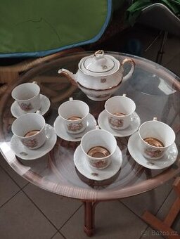 Krásný starožitný kávový servis unikátní