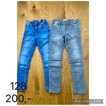 2x džiny 128 C&A