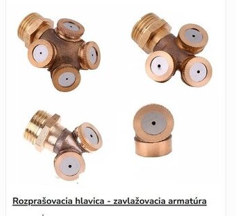 Rozprašovací hlavice - zavlažovací armatura