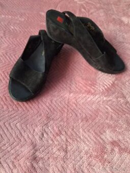 Kožené boty na klínku Högl