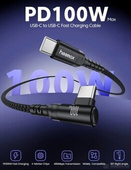 USB-C/USB-C kabel s 100W nabíjením a přenosem dat