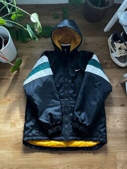 Vintage Nike bunda 90s – modrožlutá, M