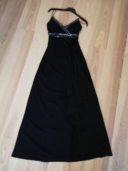 Plesové šaty s přehozem