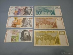 Bankovky SLOVINSKO - 2 různá období