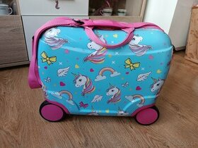 Dětský kufr skořepinový / Odrážedlo Unicorn