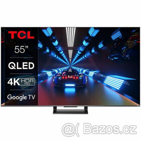 TCL 55C735 55" 139cm QLED, Google TV, 40W Dolby Atmos, 144Hz