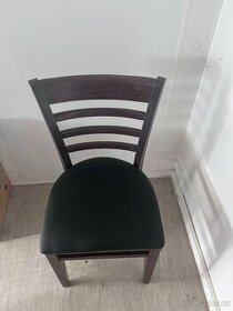 Dřevěné židle s podsedákem 6x - 1