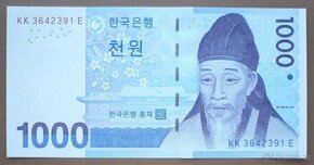 Bankovka, Jižní Korea, 1000 won ročník 2007