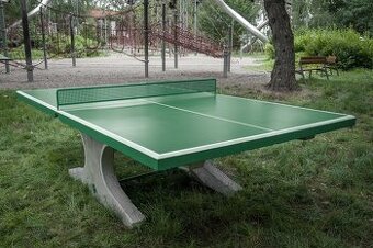 Betonové pingpongové hrací desky - renovace starých stolů