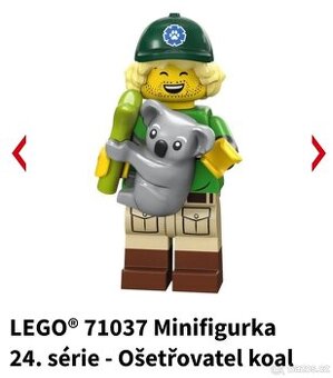 Lego minifigurka 71037 - ošetřovatel koal