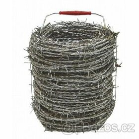 Prodám ostnatý drát pozink nový nepoužitý 200m