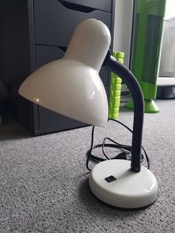 Stolní lampa Retro bílá
