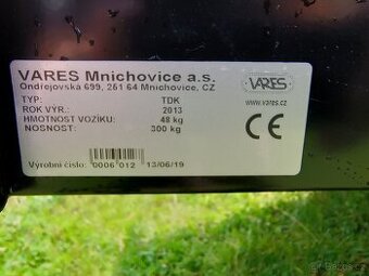 Vozík TDK za zahradní traktor