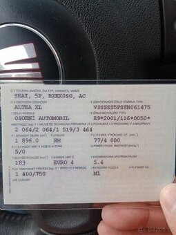 Seat altea xl 1,9 TDi 77kw