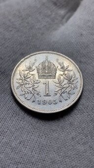 1 koruna 1905 BZ-paskvil,nebo vzácnost?