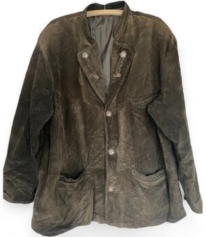 Pánská kožená bunda v selském stylu vel. XXXL