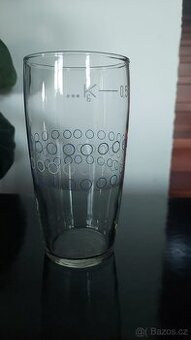 retro, socialistický půllitr ,pohárek