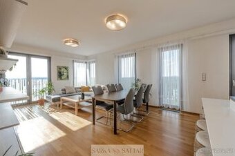 Pronájem krásného, světlého bytu 4+kk  116m2 plus zimni zahr