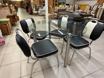 10 kusů chromovaných ,,Amerických" židlí