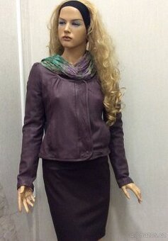 Krátká bunda Gold Case z přírodní kůže,100% authentic