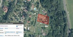 Merklín v Krušných horách - zahrada 698m2 s možností stavby