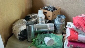 Prvky vzduchotechniky - ventilátor, topení, spiro, klapky