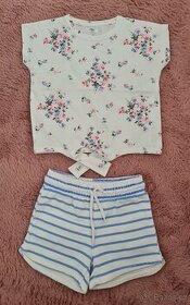dívčí tričko + šortky PEPCO vel. 110
