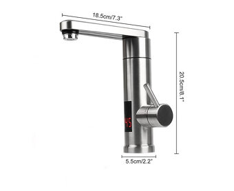ELEKTRICKÁ NEREZOVÁ KUCHYŃSKÁ VODOVODNÍ BATERIE