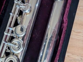 Lillian Burkart 925Ag stříbrná ručně vyráběná příčná flétna