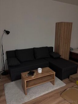 Černo-šedá sedací souprava/gauč