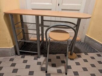 Kuchyňský snídaňový bar stůl a 2 židle