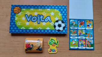 Cedulka na dveře Vojta, nálepky, Pat a Mat na vypínač, zálož