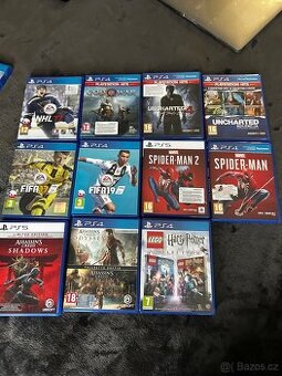 prodám hry na playstation 5 a 4