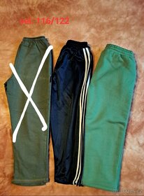 Klučičí kraťasy a tepláky vel. 116