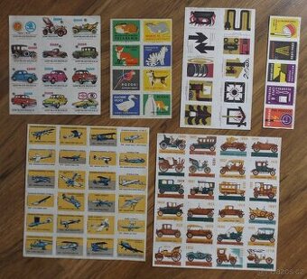 zápalkové nálepky - originály